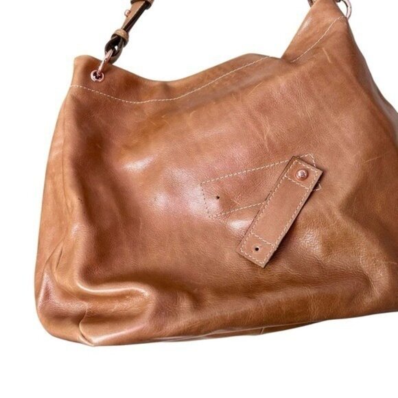 Mulberry Tillie Leather Tote Bag Oak Rose Gold Hardware Roomy Classic - Picture 4 of 17